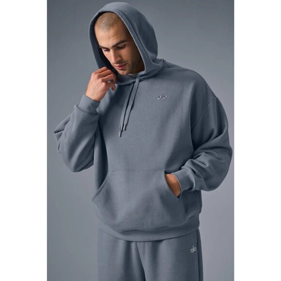 ALO Yoga Accolade Hoodie in Steel Grey - Picture 2 of 3